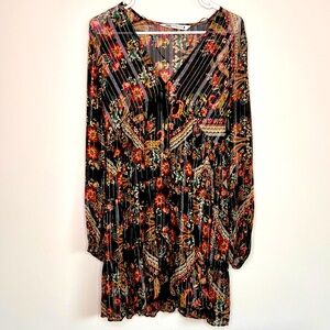 Zara Boho Paisley Print Dress
